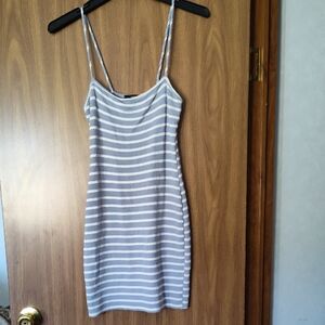 Forever 21 Light Blue and White Striped Dress
